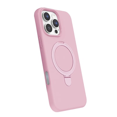 Apple İphone 16 Pro Max Regal Magsafe Standlı Kapak - Açık Pembe
