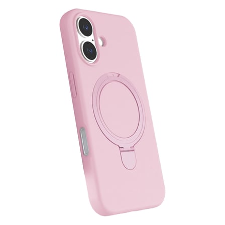 Apple İphone 16 Regal Magsafe Standlı Kapak - Açık Pembe