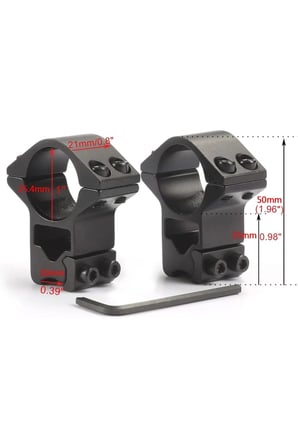 25.4mm Dürbün İçin 11mm Yüksek Halı / Ayağı