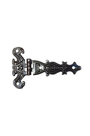 Dekoratif, Sac Tek Kuyruklu Menteşe - 40x68 Mm, Küçük, Eskitme, 1 Adet