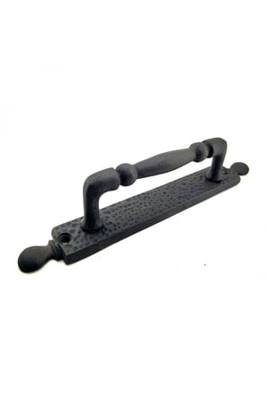Antika Tarz Dekoratif Pirinç Misket Çekme Kapı Kolu - 223x33 Mm, Oksit