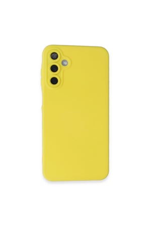 Galaxy A25 5g Kılıf Nano İçi Kadife Silikon - Sarı