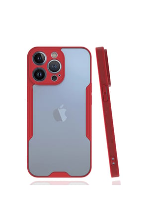 İphone 14 Pro Kılıf Platin Silikon - Kırmızı
