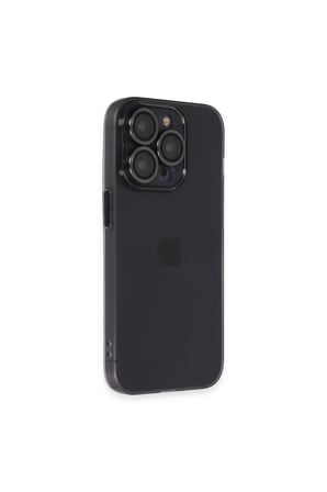 İphone 13 Pro Kılıf Luko Lens Silikon - Siyah