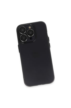 İphone 13 Pro Kılıf Luko Lens Silikon - Siyah