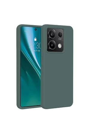 Redmi Note 13 4g Kılıf First Silikon - Koyu Yeşil