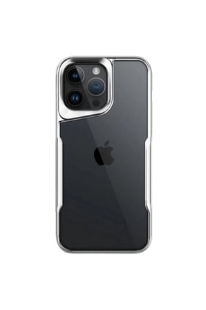 İphone 15 Pro Max Kılıf Boyi Silikon Kapak - Gümüş