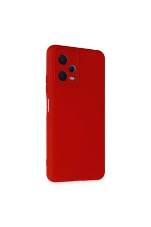 Redmi Note 12 5g Kılıf Nano İçi Kadife Silikon - Kırmızı