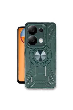 Redmi Note 13 4g Kılıf Lincoln Silikon - Koyu Yeşil