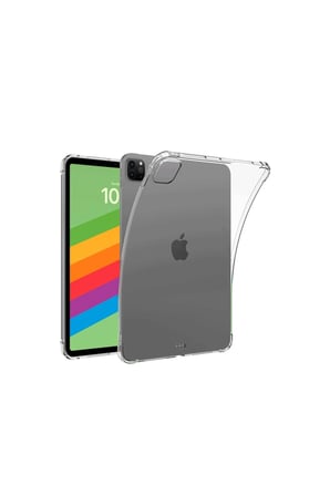 İpad Pro 13 (2024) Kılıf Anti Shock Tablet Silikon - Şeffaf