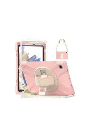 Galaxy X200 Tab A8 10.5 Kılıf Amazing Tablet Kapak - Pembe