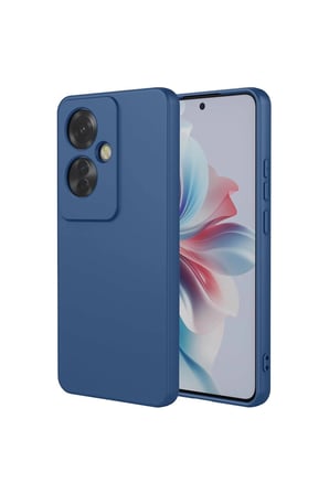 Oppo Reno 11f Kılıf First Silikon - Lacivert