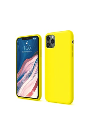 İphone 11 Pro Kılıf First Silikon - Sarı