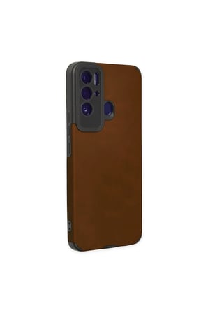 Tecno Pova Neo Kılıf Loop Deri Silikon - Kahverengi