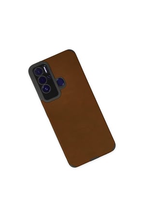 Tecno Pova Neo Kılıf Loop Deri Silikon - Kahverengi