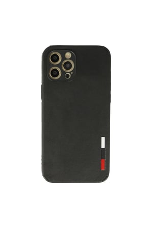 İphone 12 Pro Kılıf Loop Deri Silikon - Siyah