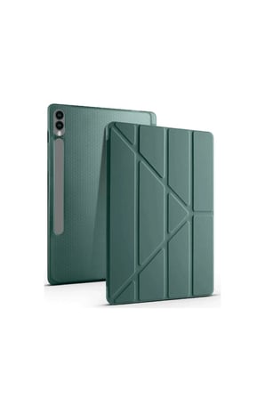 Galaxy X510 Tab S9 Fe 11 Kılıf Kalemlikli Mars Tablet Kılıfı - Koyu Yeşil