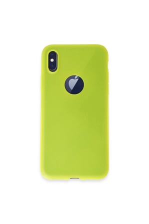 İphone X Kılıf First Silikon - Parlak Sarı