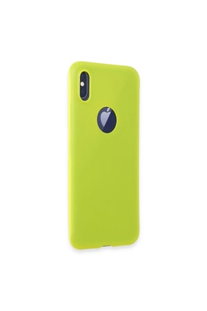 İphone X Kılıf First Silikon - Parlak Sarı