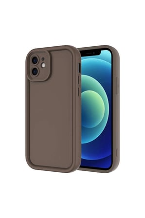 İphone 11 Kılıf Viera Silikon - Kahverengi
