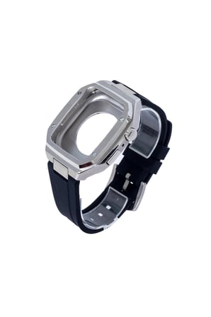 Watch 44mm Kr402 Metal Kasa Silikon Kordon - Gümüş