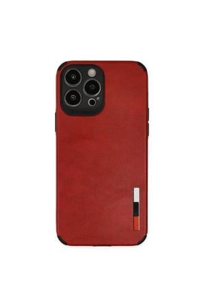 İphone 13 Pro Max Kılıf Loop Deri Silikon - Kırmızı