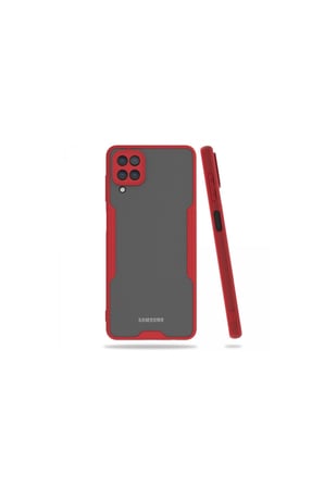 Galaxy A22 Kılıf Platin Silikon - Kırmızı