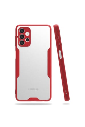 Galaxy A72 Kılıf Platin Silikon - Kırmızı