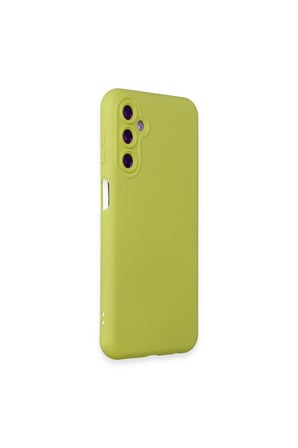 Galaxy M14 5g Kılıf Nano İçi Kadife Silikon - Sarı