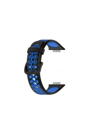 Huawei Watch Fit 2 Spor Delikli Kordon - Siyah-mi
