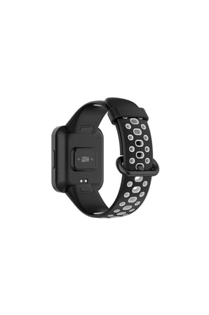 Redmi Watch 2 Spor Delikli Kordon - Siyah-gri