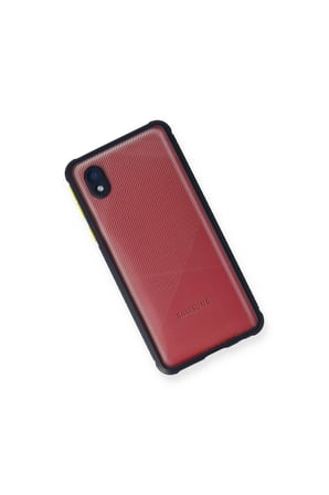 Galaxy A01 Core Kılıf Miami Şeffaf Silikon - Lacivert