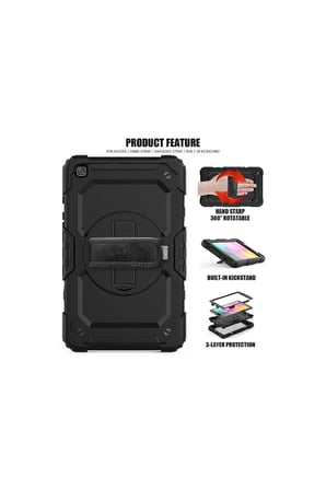Galaxy T290 Tab A 8 Kılıf Pars Tablet Kapak - Siyah