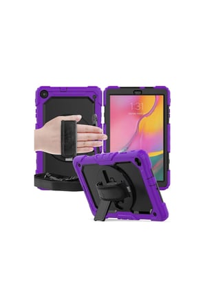 Galaxy T510 Tab A 10.1 Kılıf Pars Tablet Kapak - Mor