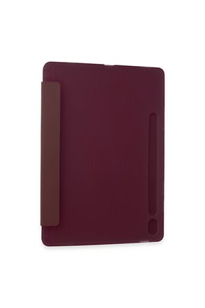 Galaxy Tab A9 Kılıf Kalemlikli Mars Tablet Kılıfı - Mürdüm