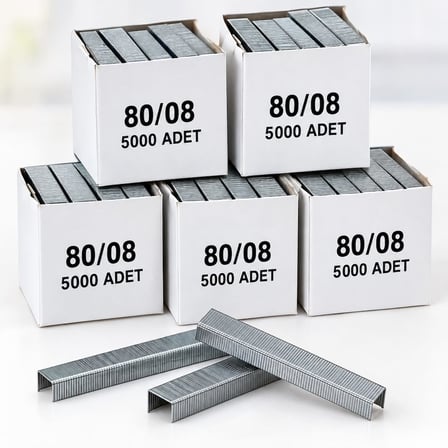 5'Lİ PAKET - Ithal 80/08 80 Serisi Havalı Zımba Teli 8 mm (25.000 Adet)