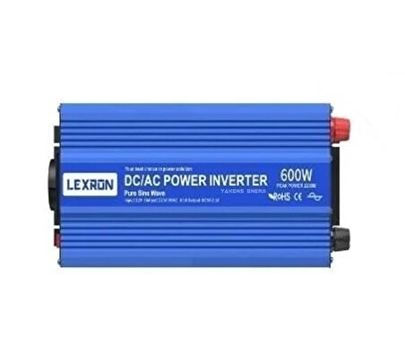 600 Watt 12V Tam Sinüs İnverter Lexron