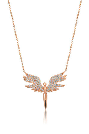 925 Ayar Mikail Meleği Gümüş Kolye