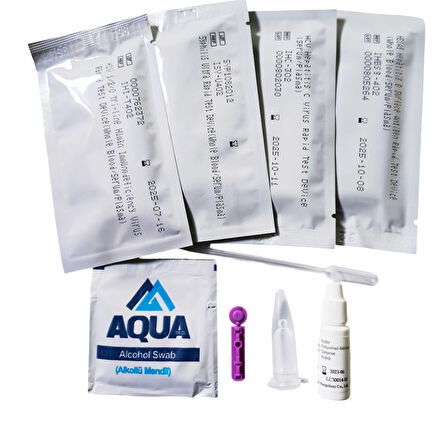 RASTMED- ASKLEPİON  Cybh - Bulaşıcı Testler (EV TİPİ) HİV-Aids-hcv -hbsag- Vdrl 4' Lü Test