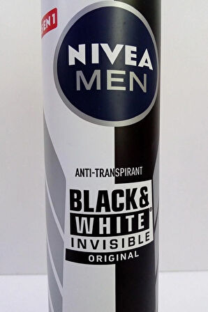 NIVEA Men Invisible Black&White Original Erkek Sprey Deodorant 2 x 200 ML