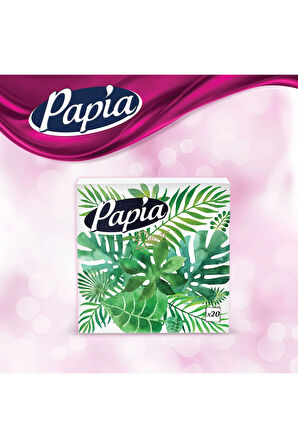 Papia Dekor 20'li Peçete (7 Paket x 20 Yaprak)
