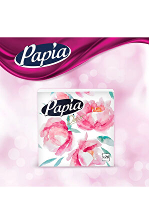 Papia Dekor 20'li Peçete (7 Paket x 20 Yaprak)