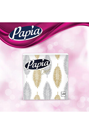 Papia Dekor 20'li Peçete (7 Paket x 20 Yaprak)