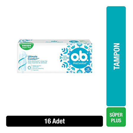 O.B. Pro Comfort Super Plus Tampon 16'lı