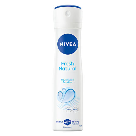 NIVEA Kadın Sprey Deodorant Fresh Natural 48 Saat Deodorant Koruma 150 Ml