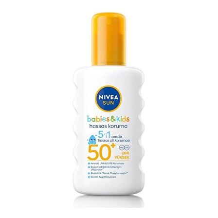 NIVEA Sun Çocuk Hassas Koruma Spreyi Spf50 200 Ml
