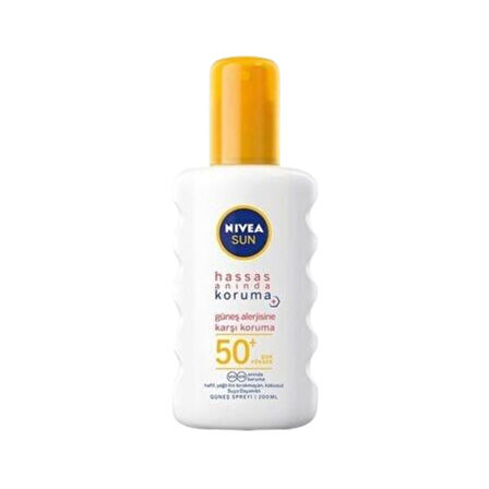 NIVEA Sun Hassas Anında Koruma Güneş Kremi Spf50 200 Ml