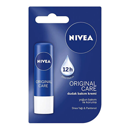 NIVEA Original Care Dudak Bakım Kremi 4.8 Gr
