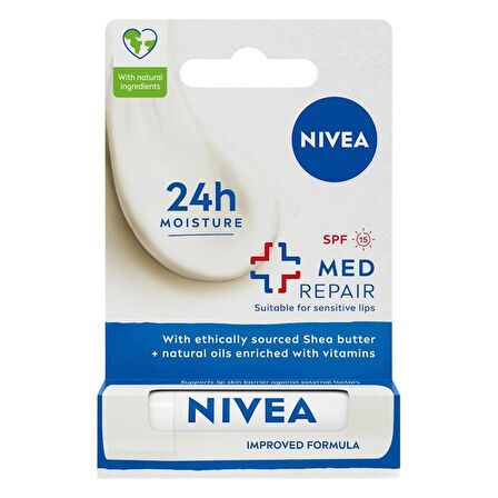 NIVEA Med Repair Dudak Bakım Kremi 4.8 Gr