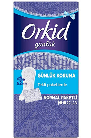 Orkid Günlük Koruma Günlük Ped Normal 28'li